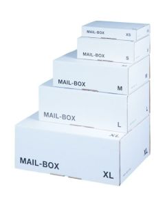 ValueX Mailing Box Small 249 x 175 x 79mm White (Pack 20) - 212111120