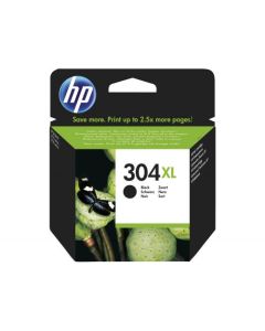 HP 304XL Black Standard Capacity Ink Cartridge 6ml - N9K08AE