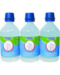 Astroplast Saline Eye Wash 500ml Bottle (Pack 3) - 1047009