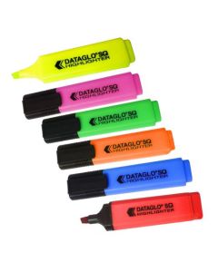 ValueX Flat Barrel Highlighter Pen Chisel Tip 1-5mm Line Assorted Colours (Pack 8) - 7910wt8