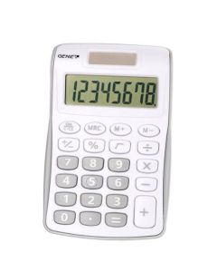 Genie 120B 8 Digit Pocket Calculator Silver - 12494