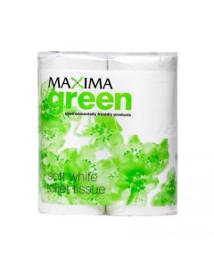 Maxima Green Toilet Tissue Recycled 2 Ply 320 Sheet White (Pack 36) 1102001