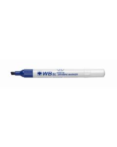ValueX Whiteboard Marker Chisel Tip 2-5mm Line Blue (Pack 10) - 872003