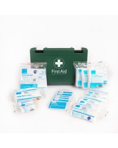 Blue Dot Standard HSE 10 Person First Aid Kit Green - 1047212