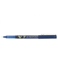 Pilot V7 Hi-Tecpoint Liquid Ink Rollerball Pen 0.7mm Tip 0.5mm Line Blue (Pack 20) - 3131910516545