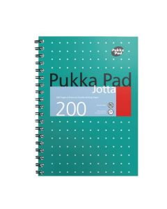 Pukka Pad Metallic Jotta Notebook B5 Wirebound 200 Page Card Cover (Pack 3) 8520-MET