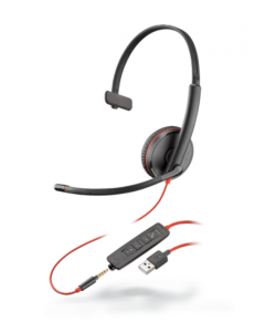 HP Poly Blackwire 3215 USB-A Wired Monaural Headset