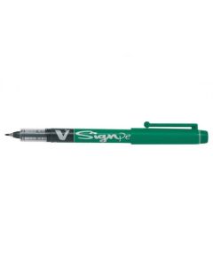Pilot V Sign Liquid Ink Pen 2mm Tip 0.6mm Line Green (Pack 12) - 301101204