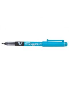 Pilot V Sign Liquid Ink Pen 2mm Tip 0.6mm Line Light Blue (Pack 12) - 301101210