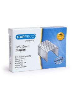 Rapesco 923/10mm Galvanised Staples (Pack 1000) - 1237