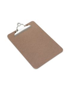 Rapesco Hardboard Clipboard A5 with Metal Clip and Hanging Hole Brown - 1402