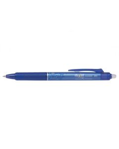 Pilot FriXion Clicker Erasable Retractable Gel Rollerball Pen 0.5mm Tip 0.25mm Line Blue (Pack 12) - 223101203