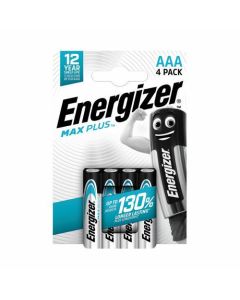 Energizer Max Plus AAA Alkaline Batteries (Pack 4) - E301321404
