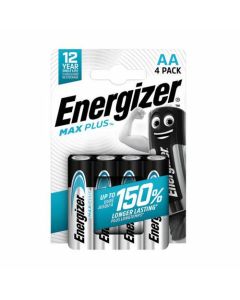 Energizer Max Plus AA Alkaline Batteries (Pack 4) - E301323602