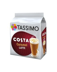 Tassimo Costa Caramel Latte Coffee Capsule (Pack 8) - 4031637