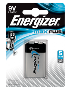Energizer Max Plus 9V Alkaline Batteries (Pack 1) - E301323303