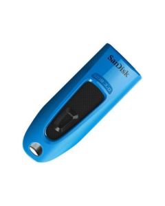 SanDisk 32GB Ultra USB3.0 Slide Blue Flash Drive Up to 100Mbs Read Speed