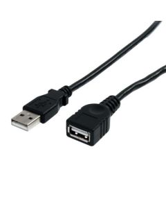 StarTech.com 3 ft Black USB 2.0 Extension Cable A to