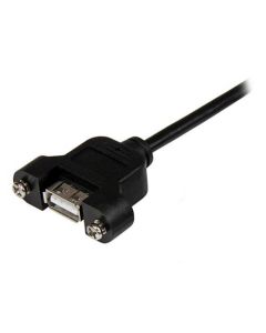 StarTech.com 1 ft Panel Mount USB Cable A to A