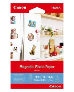 Canon MC-G01White 4 x 6 inch Magentic Photo Paper 5 sheets - 3634C002