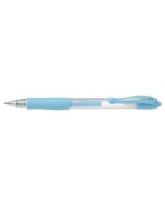 Pilot G-207 Retractable Gel Rollerball Pen 0.7mm Tip 0.39mm Line Pastel Blue (Pack 12) - 47101203