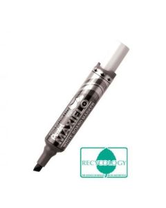 Pentel Maxiflo Whiteboard Marker Chisel Tip 1.5-6.2mm Line Black (Pack 12) - MWL6-AO