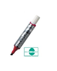 Pentel Maxiflo Whiteboard Marker Chisel Tip 1.5-6.2mm Line Red (Pack 12) - MWL6-BO