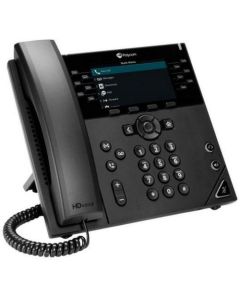 POLY VVX450 12-Line Gigabit PoE 4.3 inch LCD Colour Display VOIP Desk Phone Excluding PSU
