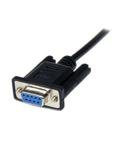 StarTech.com 2m DB9 RS232 Serial Null Modem Cable FM