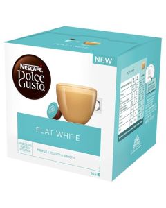 Nescafe Dolce Gusto Flat White Coffee 16 Capsules (Pack 3) - 12367386