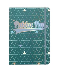 Pukka Pad Glee A5 Casebound Card Cover Journal Ruled 96 Pages Green (Pack 3) - 8686-GLE