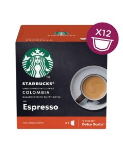 STARBUCKS by Nescafe Dolce Gusto Espresso Colombia Medium Roast Coffee 12 Capsules (Pack 3) - 12397720