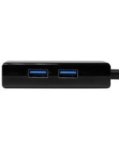 StarTech.com USB3 to GB Network Adapter 2 Port Hub
