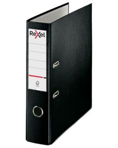 Rexel Lever Arch File Polypropylene ECO A4 75mm Black (Pack 10) 2115715x10
