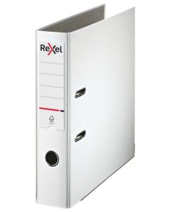 Rexel Lever Arch File Polypropylene ECO A4 75mm White (Pack 10) 2115717x10