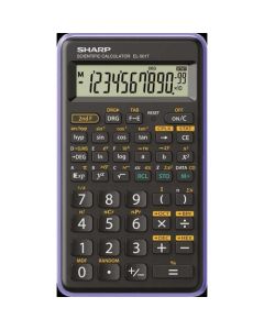 Sharp EL501 12 Digit Scientific Calculator Black/Purple SH-EL501TBVL