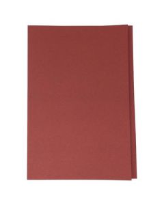 ValueX Square Cut Folder Manilla Foolscap 180gsm Red (Pack 100) - 44118PLAIN