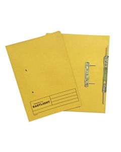 ValueX Transfer Spring File Manilla Foolscap 285gsm Yellow (Pack 25) - 43519DENT