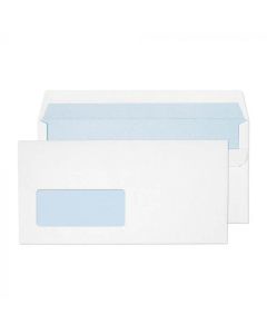 ValueX Wallet Envelope DL Self Seal Window 90gsm White (Pack 500) - 14884/500