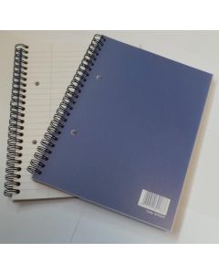 ValueX A5 Plus Wirebound Polypropylene Notebook Ruled 160 Pages Blue (Pack 10)
