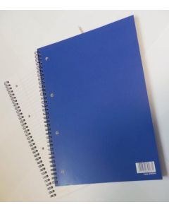 ValueX A4 Wirebound Laminated Card Cover Notebook Ruled 100 Pages (Pack 5)