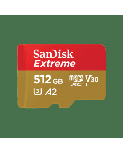 512GB Extreme CL10 UHS1 MicroSDXC and AD