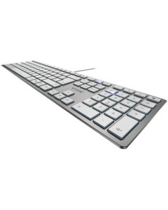 KC6000 USB QWERTZ German Keyboard Silver