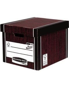 Fellowes Premium Tall Archive Box Woodgrain (Pack 5) 7260520