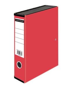 ValueX Box File Paper on Board Foolscap 70mm Capacity 75mm Spine Width Clip Closure Red - 31818DENT