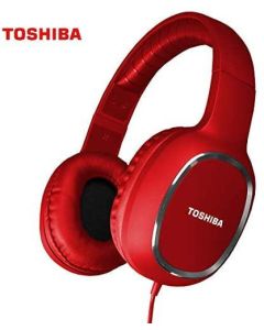 Toshiba Wired Sports Headphones Red
