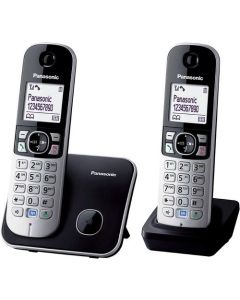 TG6812 DECT Phone Twin Pack Silver Black