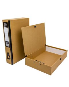 Pukka Pad Recycled Kraft Foolscap Box File (Pack 8) RF-9487