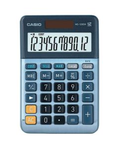 Casio MS-120EM 12 Digit Desktop Calculator Silver MS-120EM