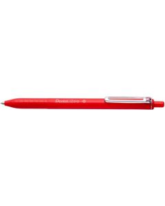 Pentel IZEE Ballpoint Pen Retractable 1.0mm Tip 0.5mm Line Red (Pack 12) BX470-B